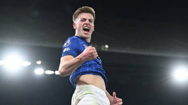 Tiền đạo trẻ Liam Delap thi đấu cho Ipswich Town, mục tiêu chuyển nhượng của MU và Chelsea